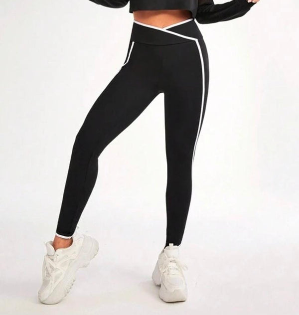 Wide Band Waist Sports Leggings