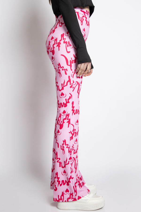 pinky patterned Pants