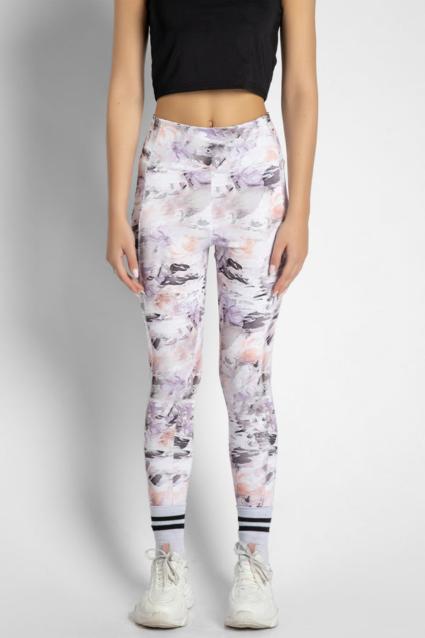 Wide Band Waist Sports Leggings With Phone Pocket