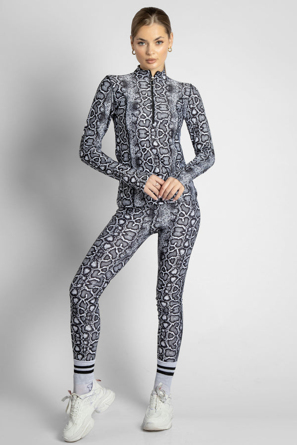 Apex 2-Piece Yoga Set: Jacket & Leggings Printed