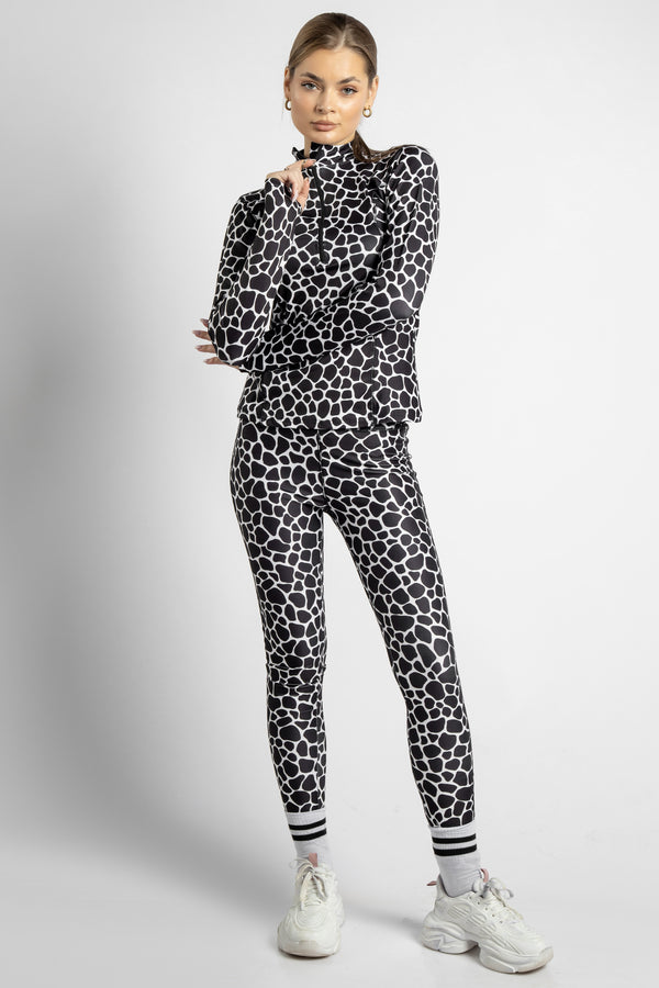 Apex 2-Piece Yoga Set: Jacket & Leggings Printed